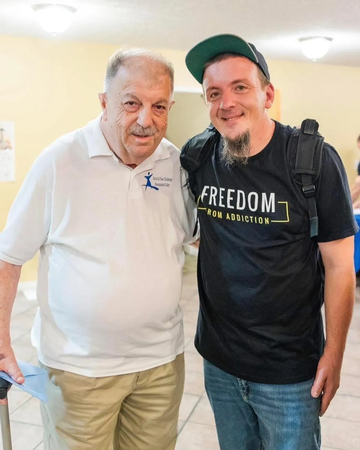 Justin Franich and his father Rev. John Franich Jr. at Shenandoah Valley Teen Challenge