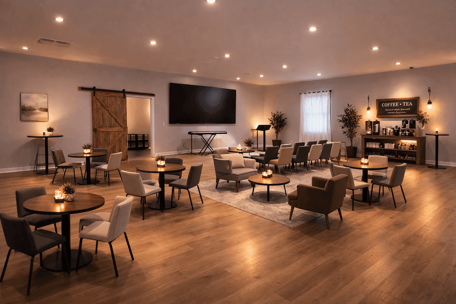Vision rendering of the gathering room at 6043 Broad Street