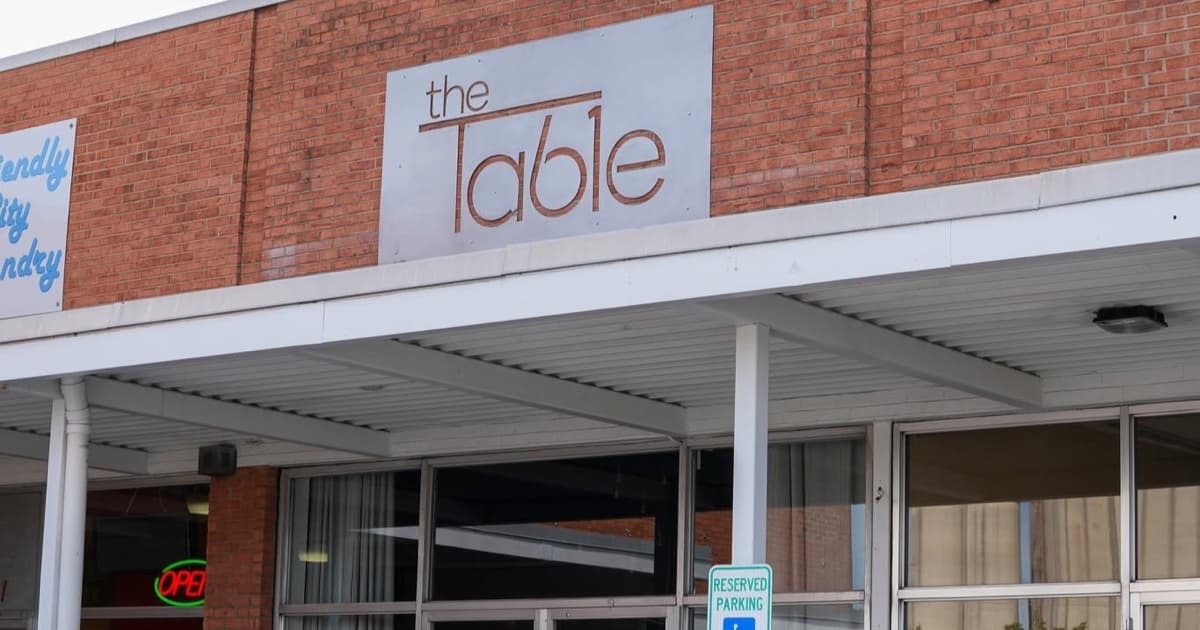 The Table storefront at 430 N. Mason St in downtown Harrisonburg