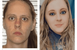 Courtney's before and after photos showing her transformation through Teen Challenge and faith in God.