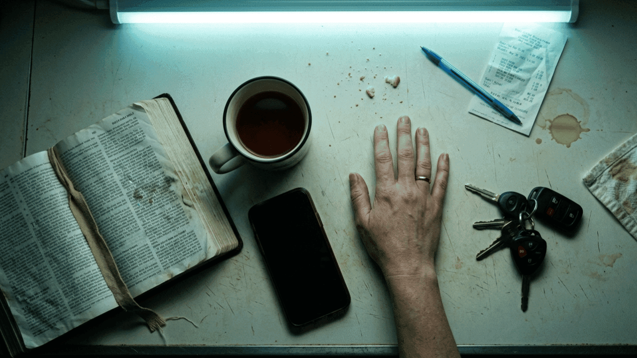 Open Bible with coffee, representing bible verses for codependency and finding identity in Christ