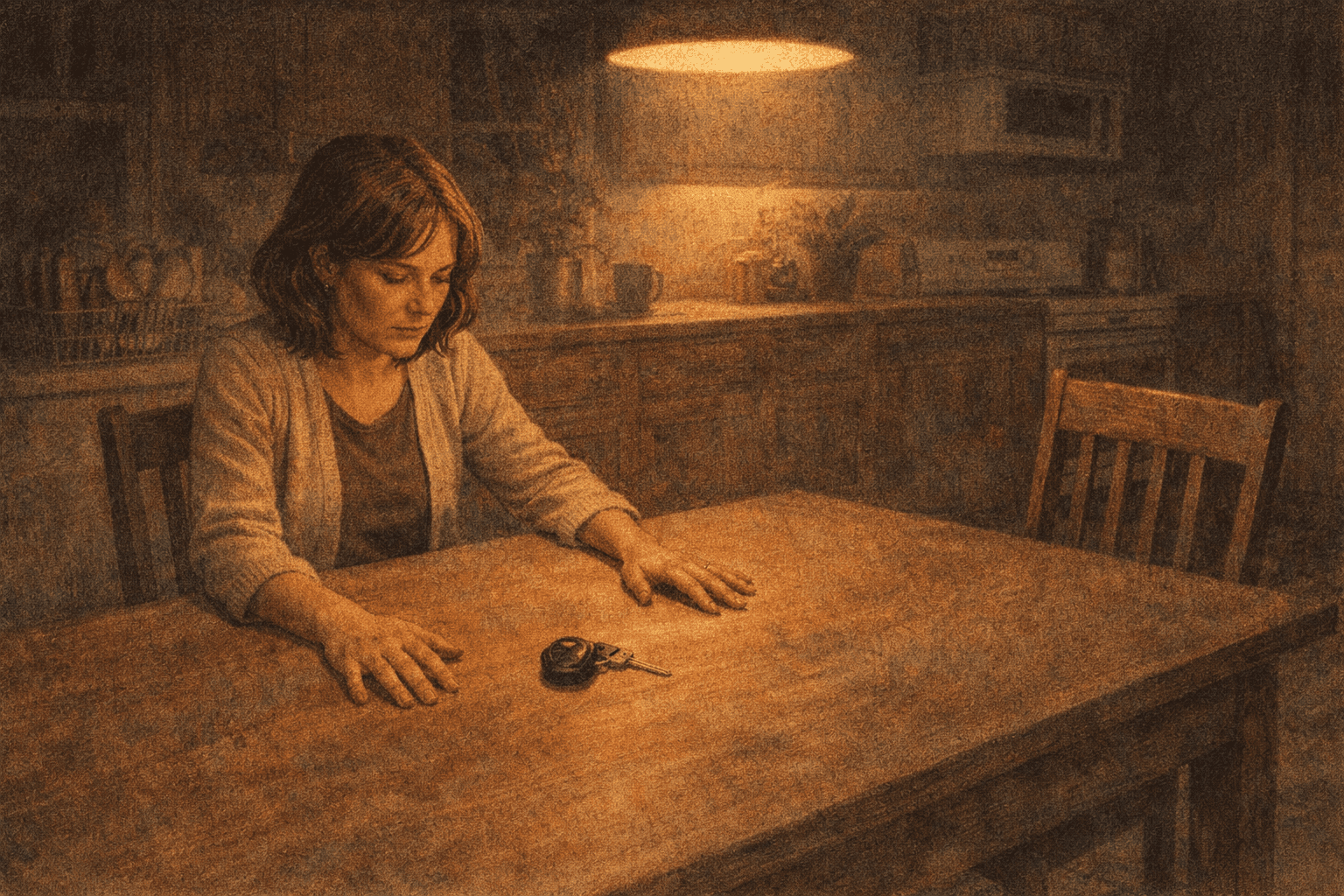 Two people on opposite sides of wooden fence, hand reaching but not crossing, love within boundaries