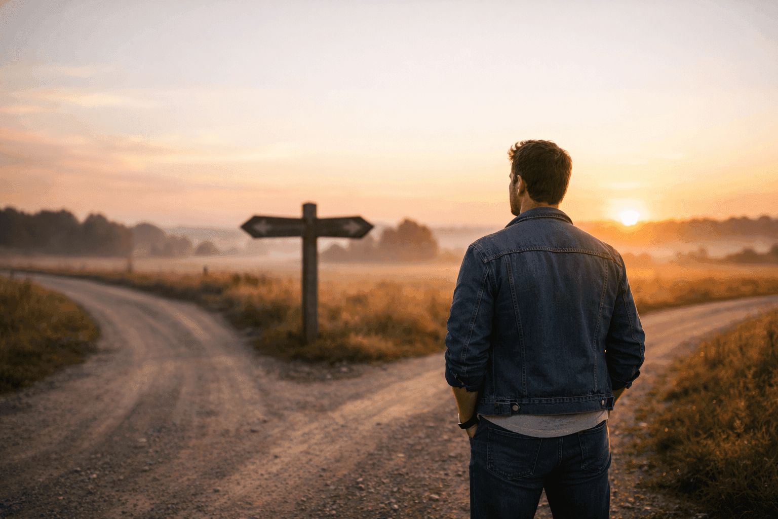 Life after rehab concept showing a man walking forward into light, symbolizing the journey from sobriety to lasting freedom and restored identity